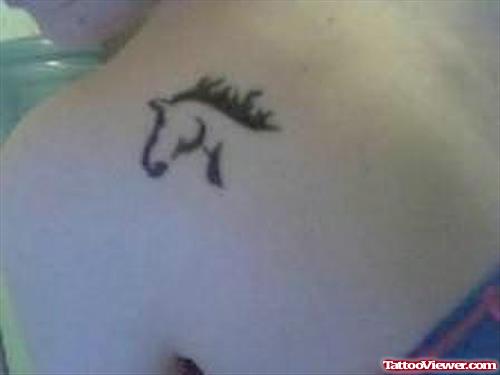 Small Size Horse Tattoo