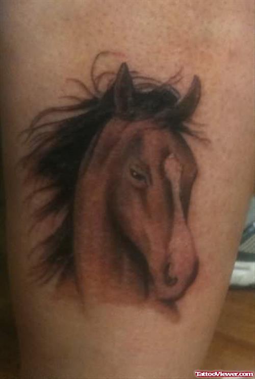 Horse Head Small Tattoo