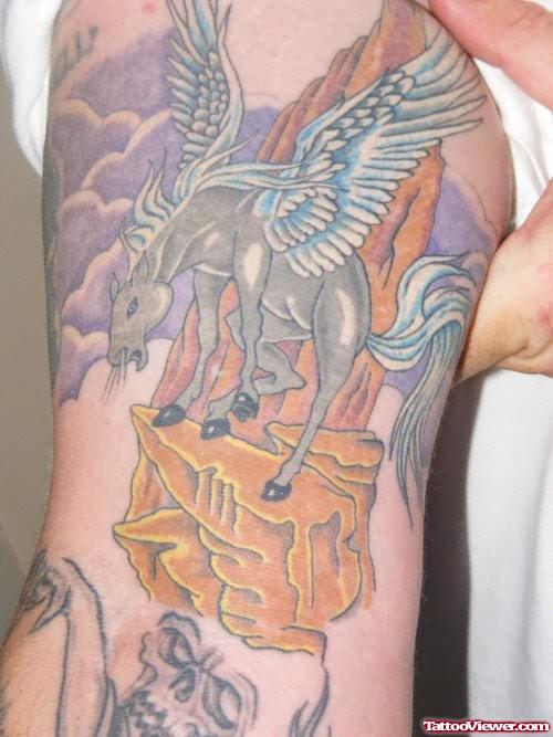 Wonderful Horse Tattoo For Arm