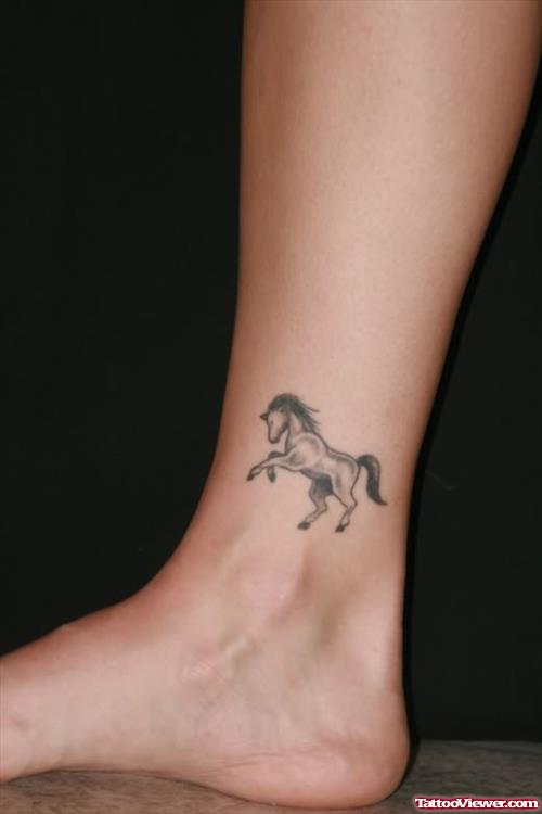 Girls Horse Ankle Tattoo New Style For 2012