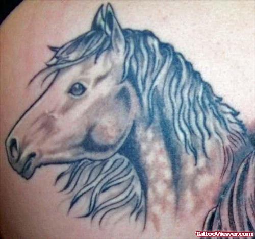 Beautiful Horsehead Tattoo