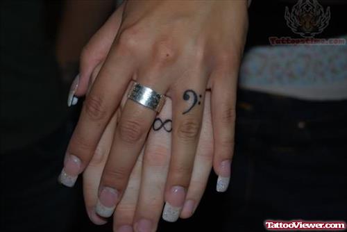 Icp Infinity Tattoo On Finger