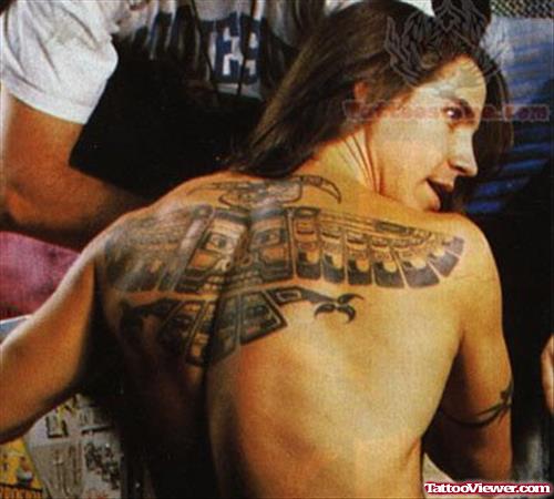 Large Indian Tattoo On Back