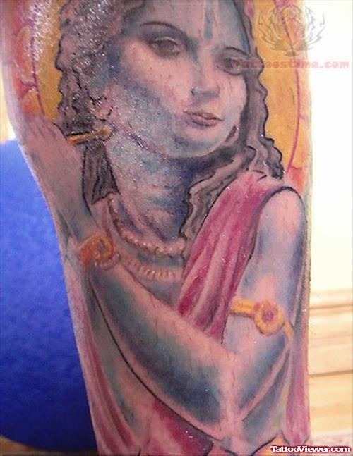 Indian God Krishna Tattoo