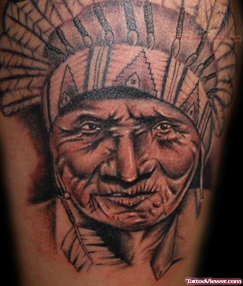 Large Indian Tattoo