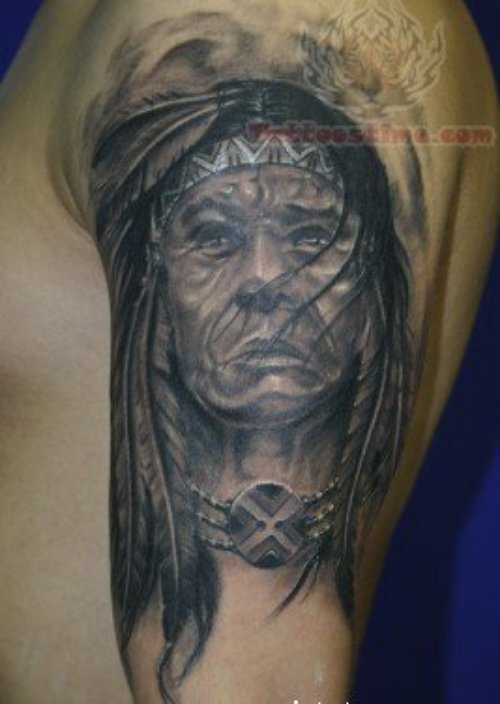 Indian Tattoo On Shoulders