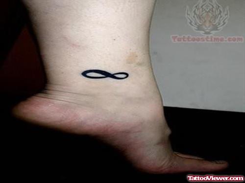 Elegant Infinity Tattoo On Ankle