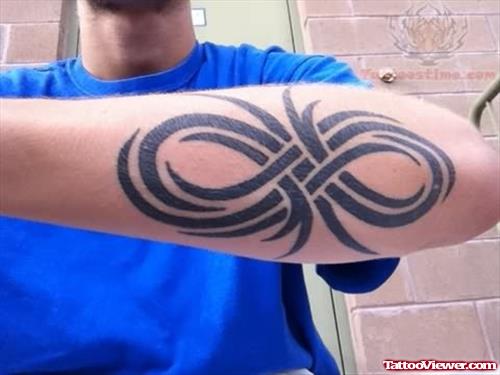 Tribal Infinity Tattoo Design