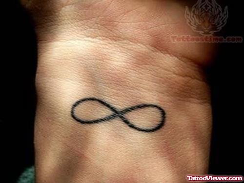Trendy Infinity Symbol Tattoo On Wrist