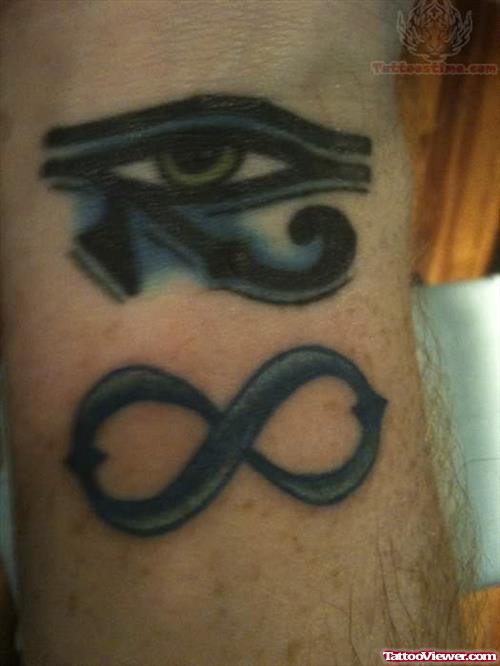 Infinity Symbol And Eye Tattoo