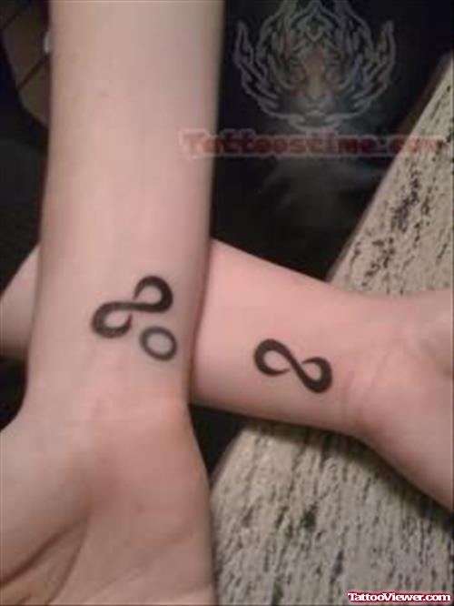 Infinity Symbols Tattoos On Wrists