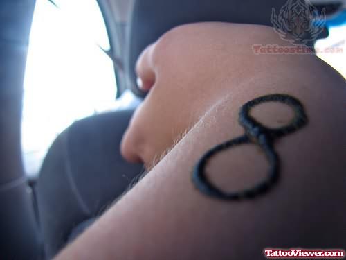 Henna Infinity Symbol Tattoo On Wrist