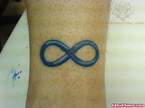 Infinity Tattoo On Leg