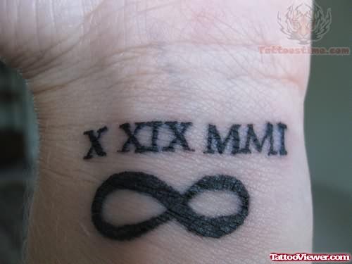Large Infinity Tattoo On Wrist