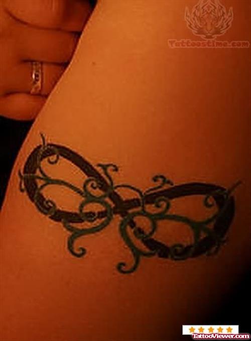 Barbed Infinity Symbol Tattoo