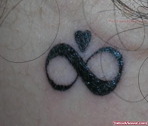 Heart And Infinity Symbol Tattoo