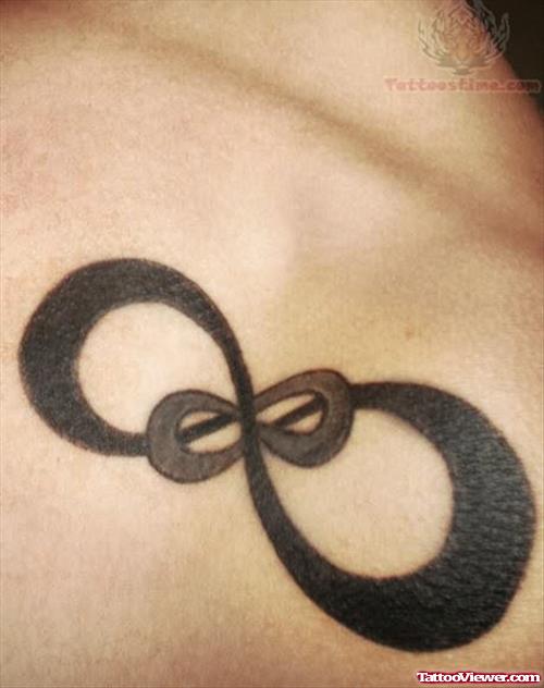 Infinity Symbol Black Ink Tattoo