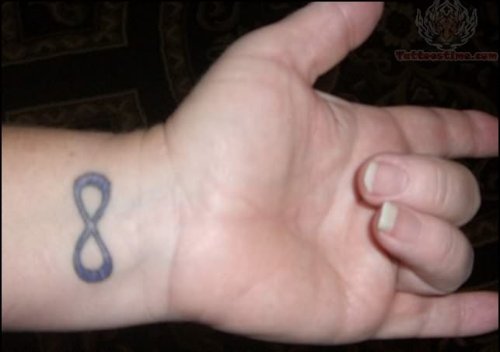Infinity Symbol Tattoo On Men Wrist