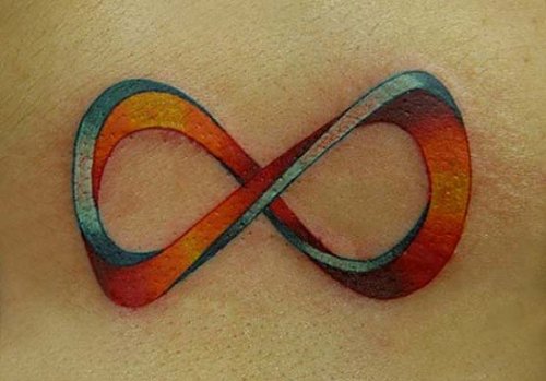 Awful Color Ink Infinity Tattoo