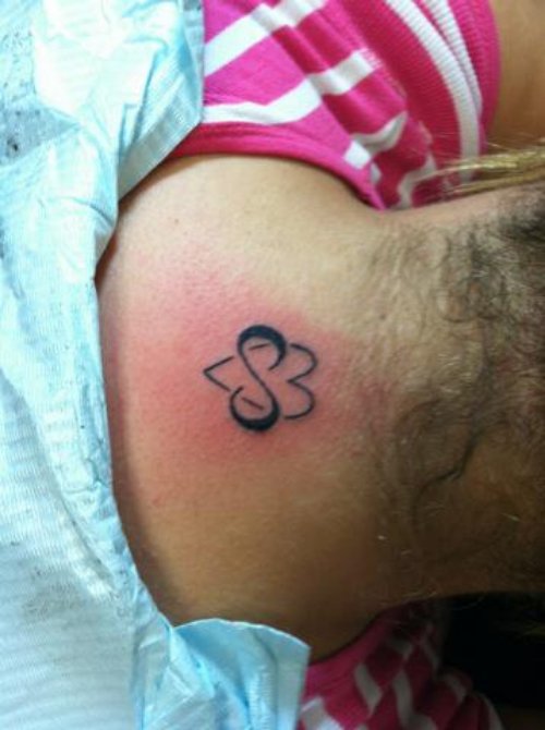 Infinity And Heart Tattoo