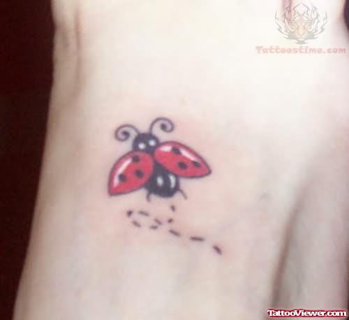 Bug Tattoo for Foot