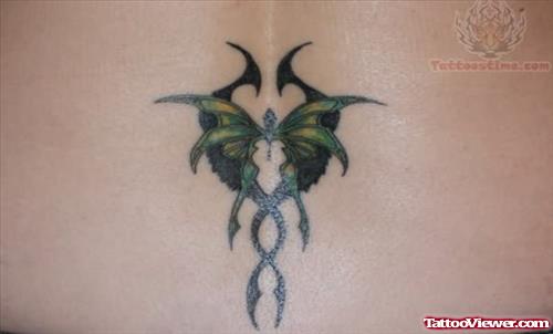Green Insect Tattoo