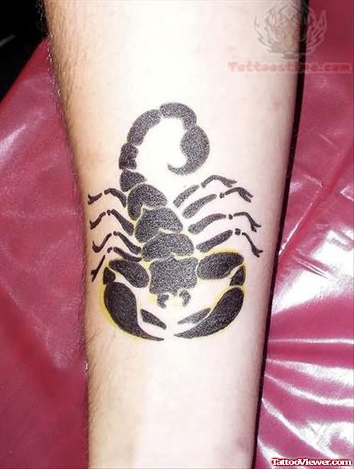 Scorpion Tattoo on Forearm