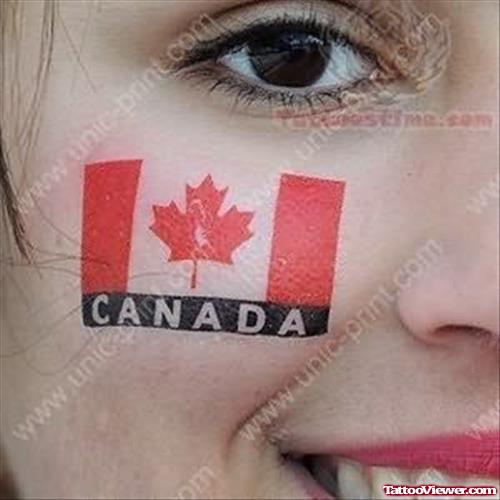 Canada International Flag Tattoo