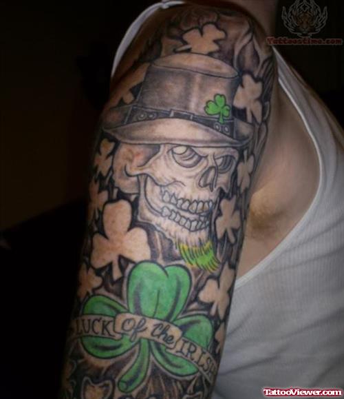 Dark Colors Irish Tattoo