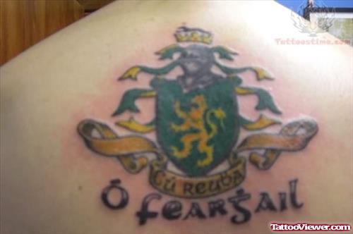Farrell Coat of Arms Tattoo