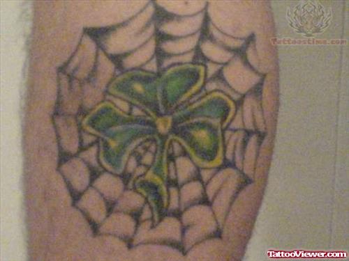 Latest Irish Leaf Tattoo Design