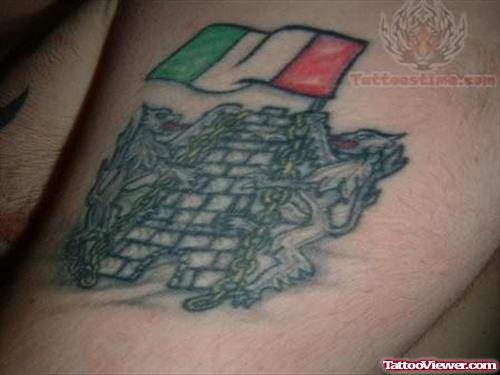 An Irish Flag Tattoo
