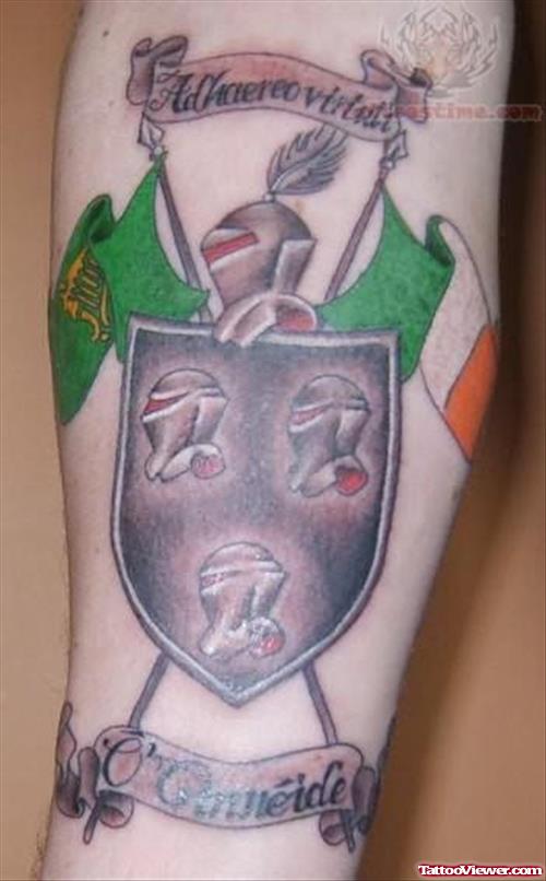 Grand Irish Tattoo On Arm