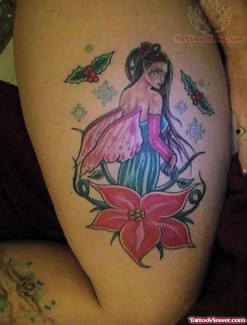 Irish Angel Tattoo Design