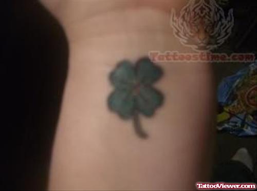 Irish Leaf Tattoo On Wrist