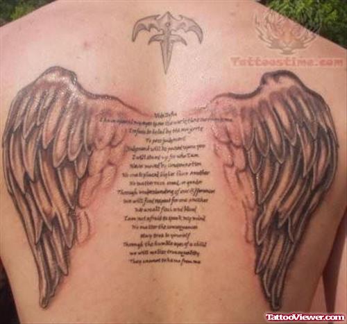 Cross Tattoos With Wings For Men