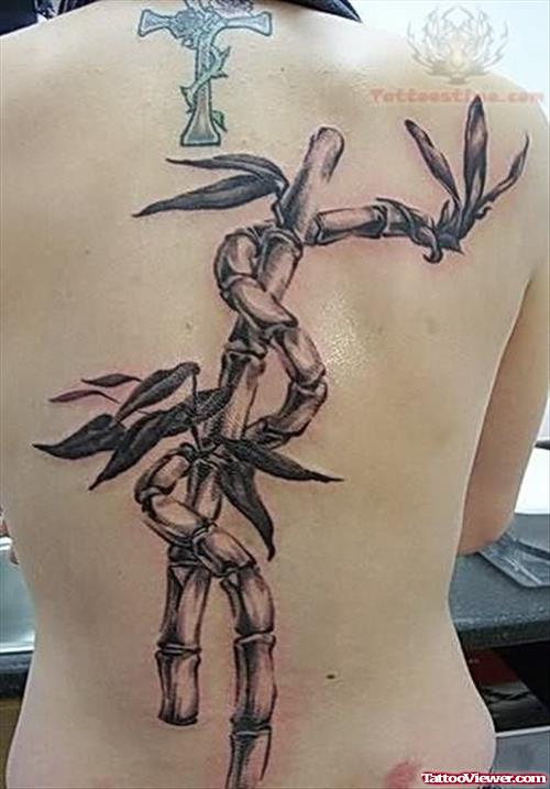 Irish Cross Tattoo Design on Back