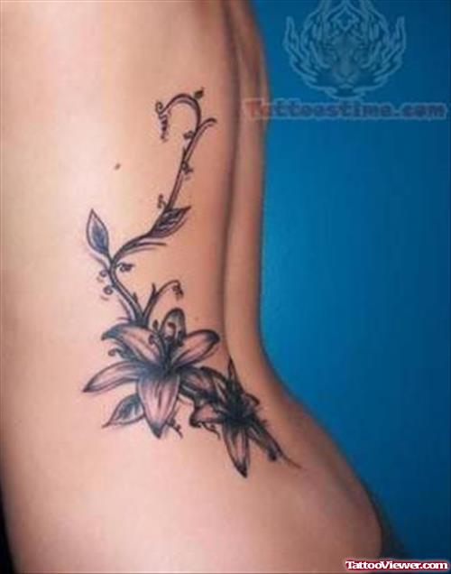 Large Ivy Tattoo On Back