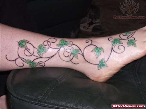 Ivy On My Foot Tattoo