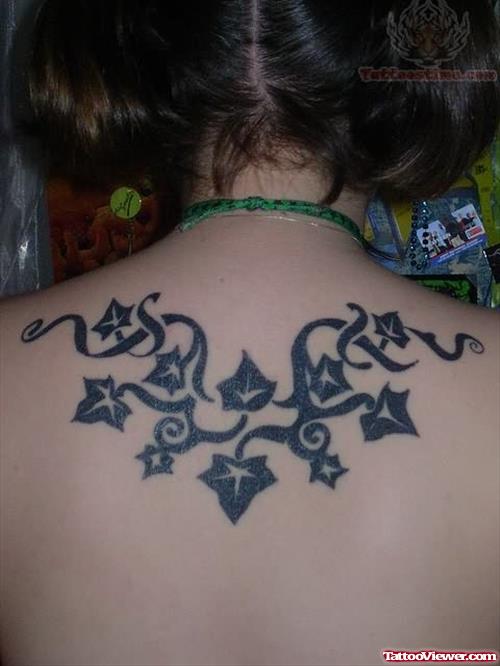 Ivy Vine Tattoo On Back