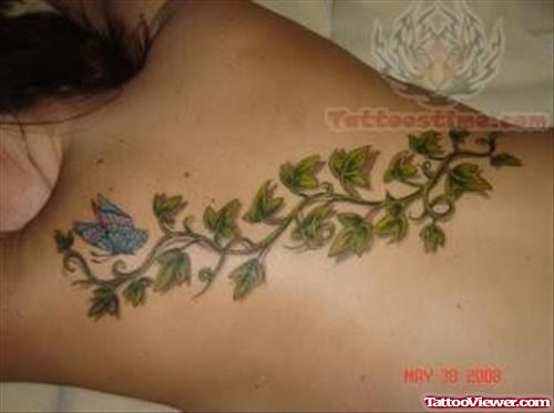 Back Body Ivy Tattoo