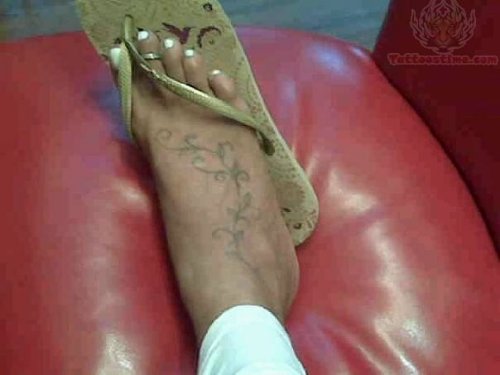 Ivy Tattoo On My Foot