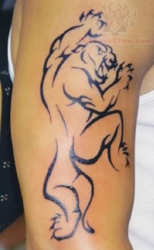 Half Sleeve Jaguar Tattoo