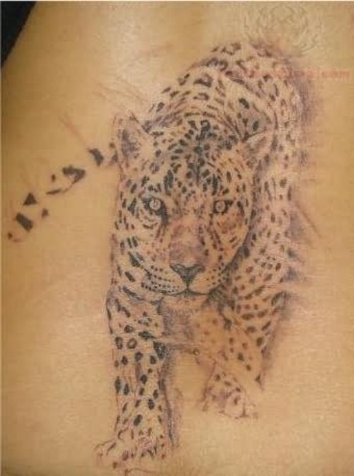 Walking Jaguar Tattoo