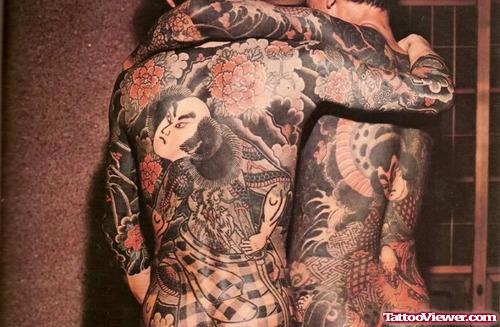 Back Body Japanese Tattoos For Men