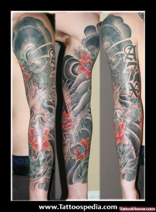 Attractive Colored Japanese Tattoo