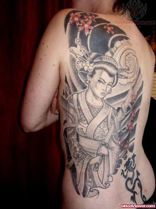 Japanese Geisha Body Tattoo