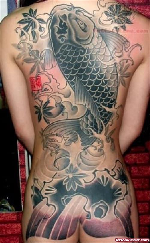 Japanese Koi Tattoo For Girls