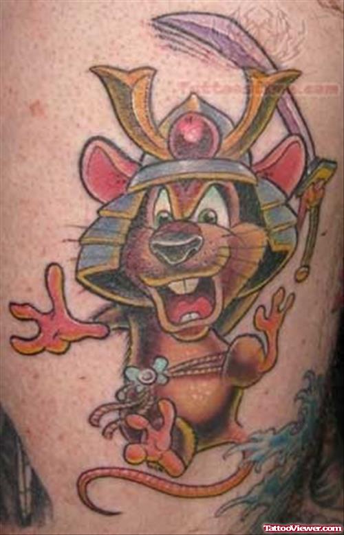 Samurai Rat Tattoo