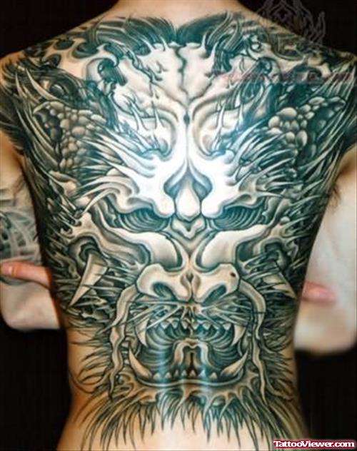 Japanese Tattoo On Full Back Body